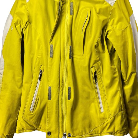 Descente Womens Hi-Viz Yellow Ski Jacket Coat 6 Hood Titan Thermo D1-9622 Snow - Picture 6 of 16